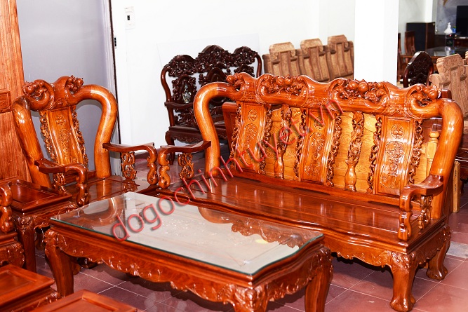 Bàn ghế mỹ nghệ phòng khách cao cấp ở Thái Bình 2024